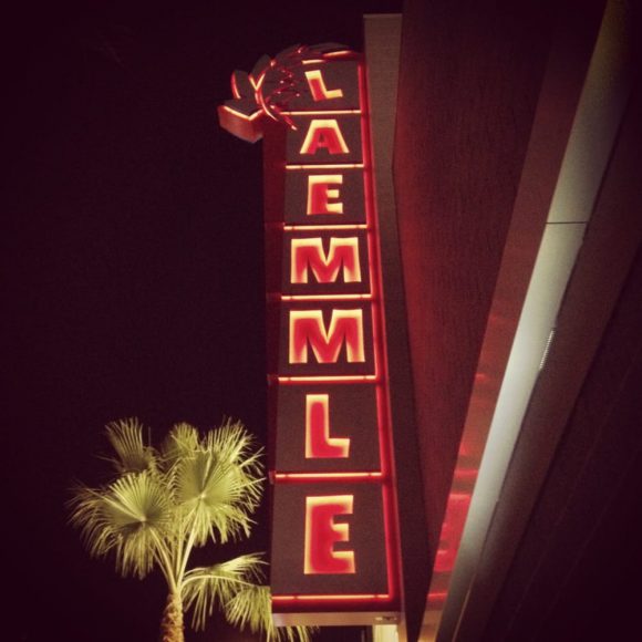 Marquee of the Laemmle 7, North Hollywood, home of Zed Fest Film Festival 2016